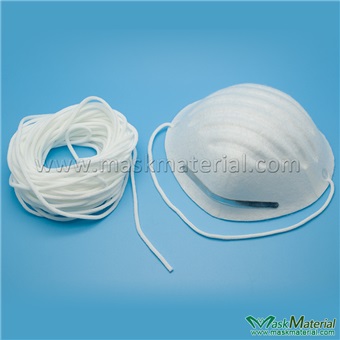 Picture of White Round Elastic Tape For Respirator